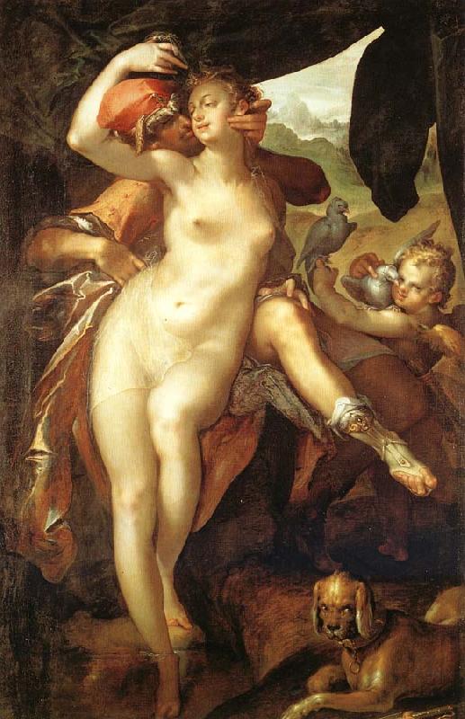 Bartholomeus Spranger Venus and Adonis Germany oil painting art